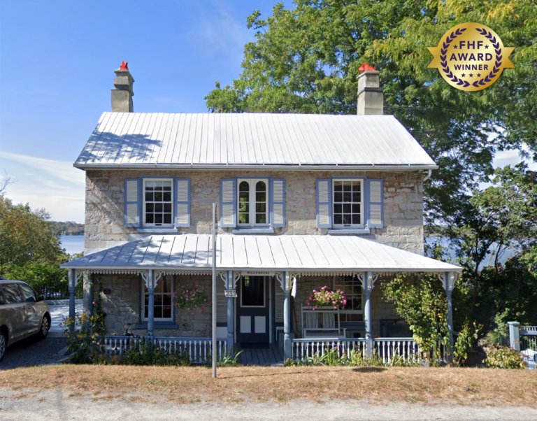 A two storey limestone house in Barriefield called Willomere dating back to 1818 looks over the water.